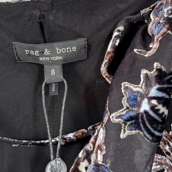 Rag & Bone | Nicola Burnout Velvet Dress - Picture 7 of 8